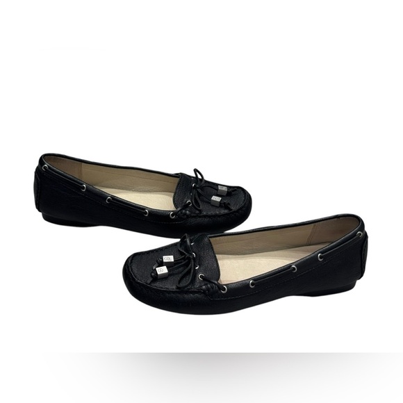 Women’s Michael Kors Sutton Black Leather Slip- On Tassel Loafers: 7.5 - Picture 6 of 10